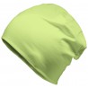 Winter hat with fleece lining - mod.3002:Long, soft green, Cotton